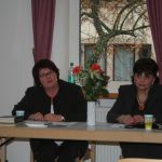 Vortrag in Bad Dürkheim am 4. November 2007 - Maguli Gordeladze mit Übersetzerin Katrin Felshart (Foto: Thomas Felshart)