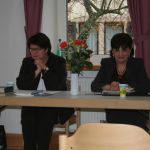 Vortrag in Bad Dürkheim am 4. November 2007 - Maguli Gordeladze mit Übersetzerin Katrin Felshart (Foto: Thomas Felshart)