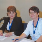 Internationaler Kongress für Grenzgebiete der Wissenschaft, Basel (Schweiz), 2006 - Maguli Gordeladze mit Dolmetscherin Katrin Felshart (Foto: Karl Heinz Stein (www.kongressfoto.de))