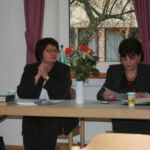 Vortrag in Bad Dürkheim am 4. November 2007 - Maguli Gordeladze mit Übersetzerin Katrin Felshart (Foto: Thomas Felshart)